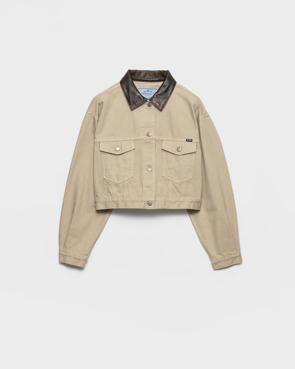Giacca in denim vintage tagliata