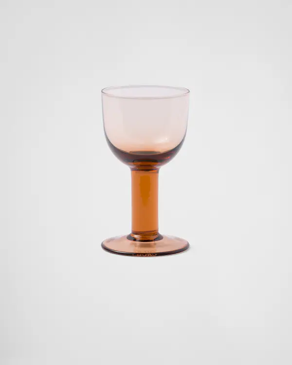 Set di due bicchieri da vino in cristallo bianco - Plinth