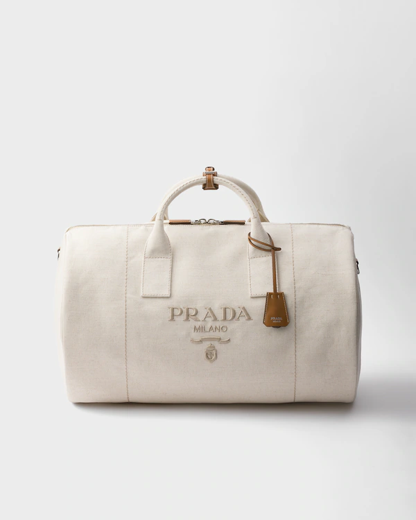 Borsa a tracolla in misto lino