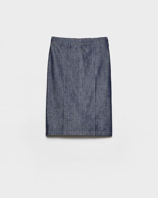 Vestito a matita in denim