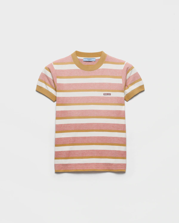 T-shirt in jersey a righe Bayadere