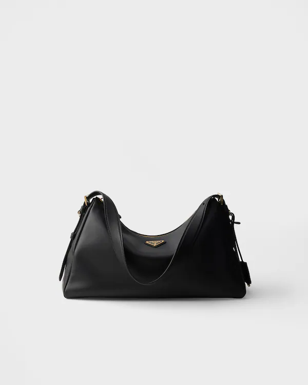 Borsa a tracolla in pelle grande Prada Aimée