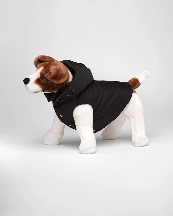 Cappotto imbottito per cani in Re-Nylon con cappuccio