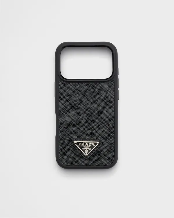 Custodia in pelle Saffiano per iPhone 17 Pro