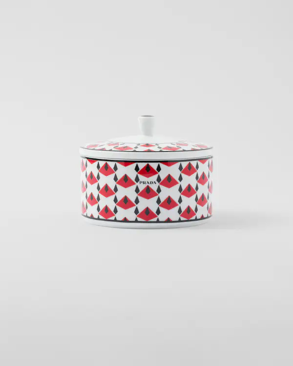 Scatola in porcellana - Vienna Red