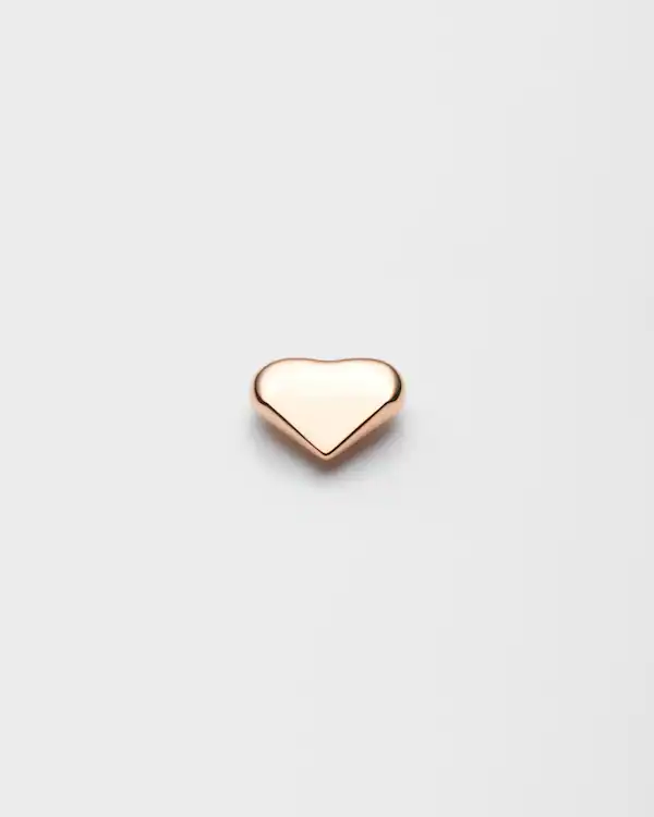 Orecchino singolo a cuore nano in oro rosa Eternal Gold
