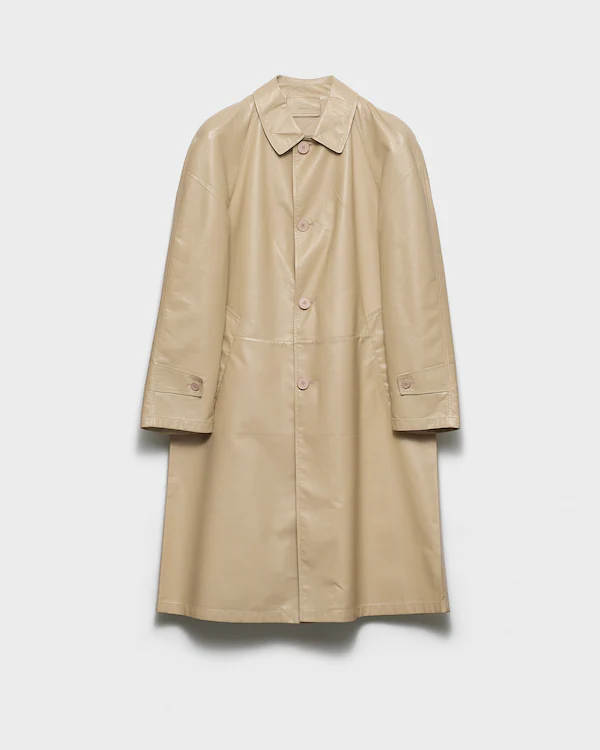 Cappotto in pelle di nappa