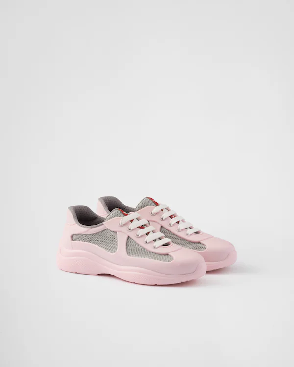 Scarpe da ginnastica in gomma morbida e tessuto da bicicletta Prada America's Cup