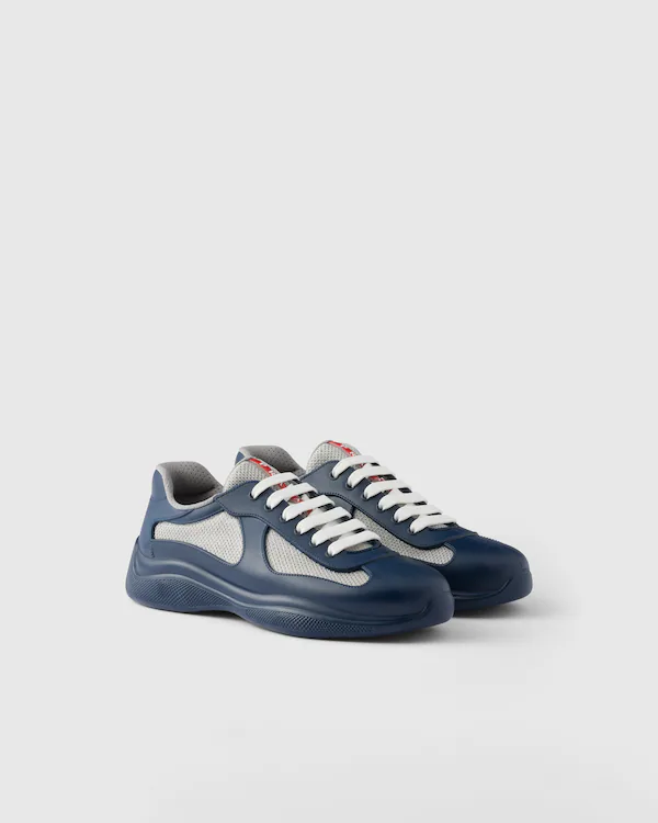 Scarpe da ginnastica in gomma morbida e tessuto da bici Prada America's Cup