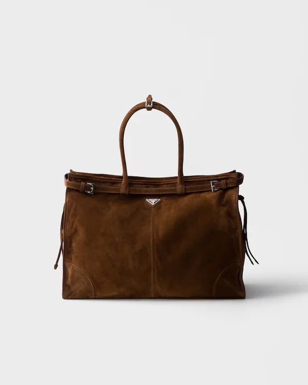 Borsa a tracolla Prada Bonnie in suede