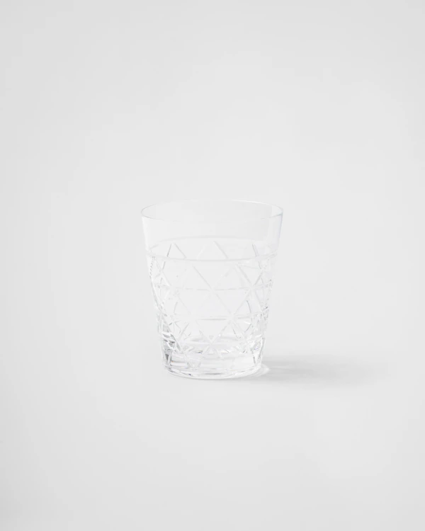 Bicchiere d'acqua in cristallo - Triangoli