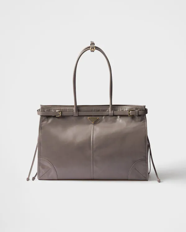 Borsa a mano in pelle Prada Bonnie extra-large