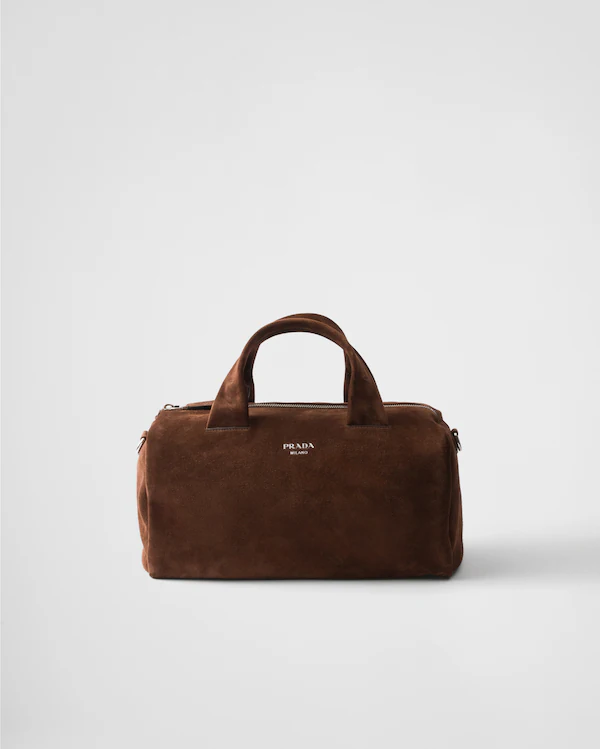 Piccola borsa da viaggio in suede