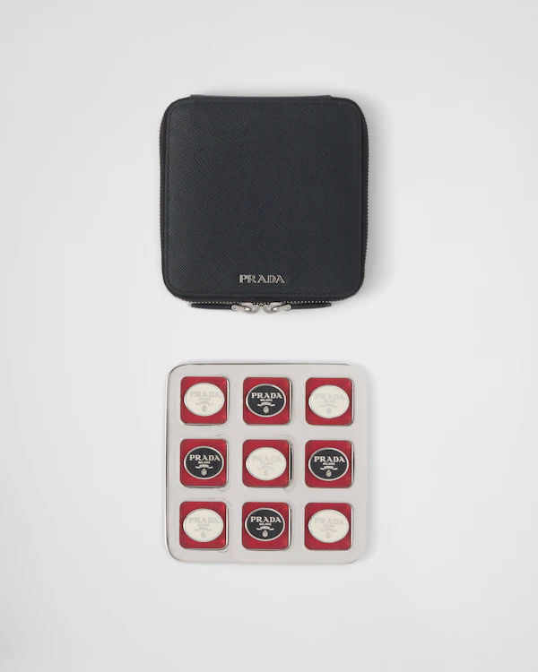 Set da Tris in pelle Saffiano