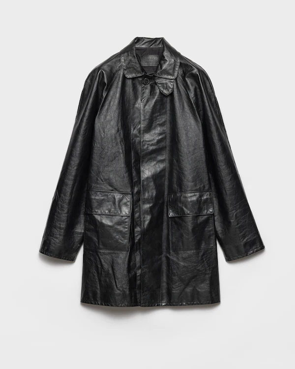 Cappotto in pelle