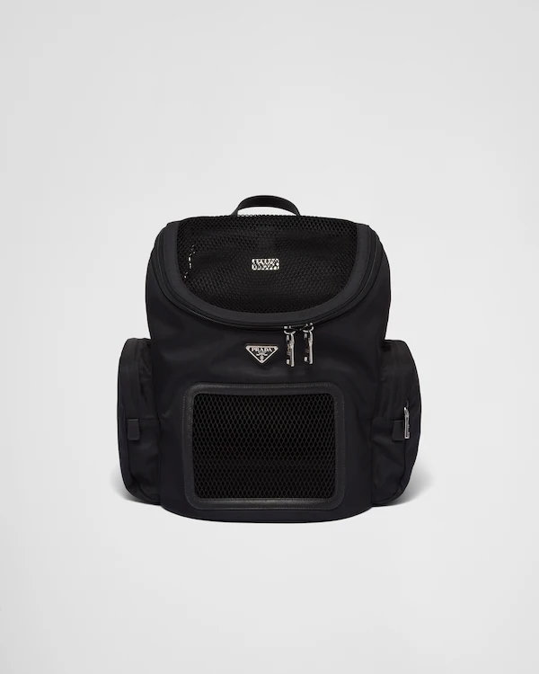 Borsa per animali domestici in Re-Nylon e pelle Saffiano