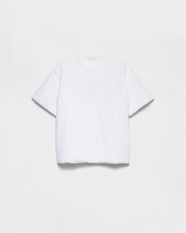 T-shirt in cotone imbottito