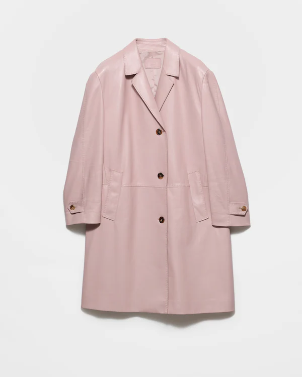 Cappotto in pelle di nappa