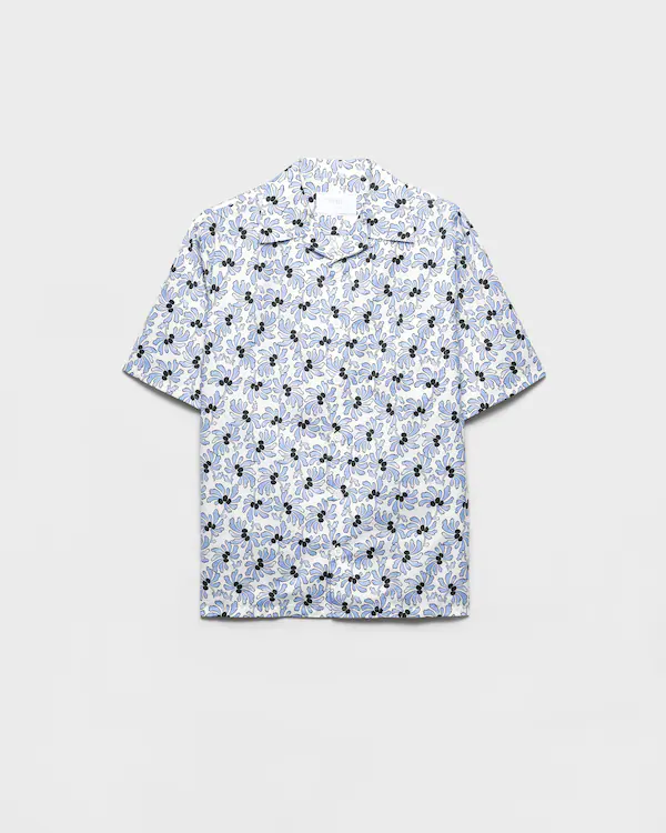 Camicia da bowling in cotone con stampa