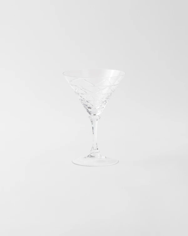 Calice da martini in cristallo - Triangoli