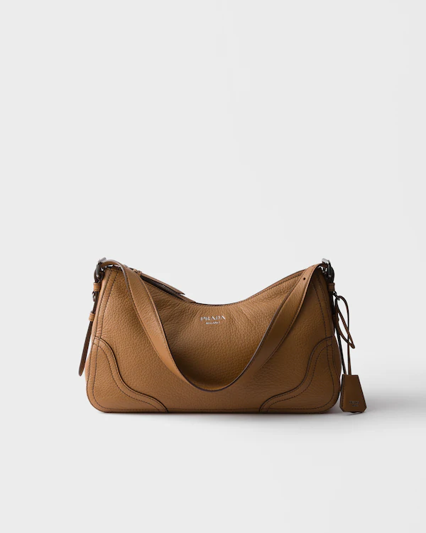 Borsa a tracolla in pelle grande Prada Aimèe