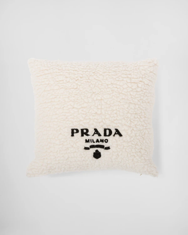Cuscino da arredo in velluto finto, cashmere e lana