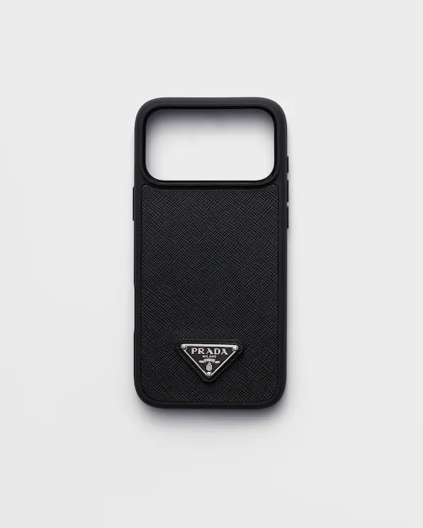 Custodia in pelle Saffiano per iPhone 17 Pro Max