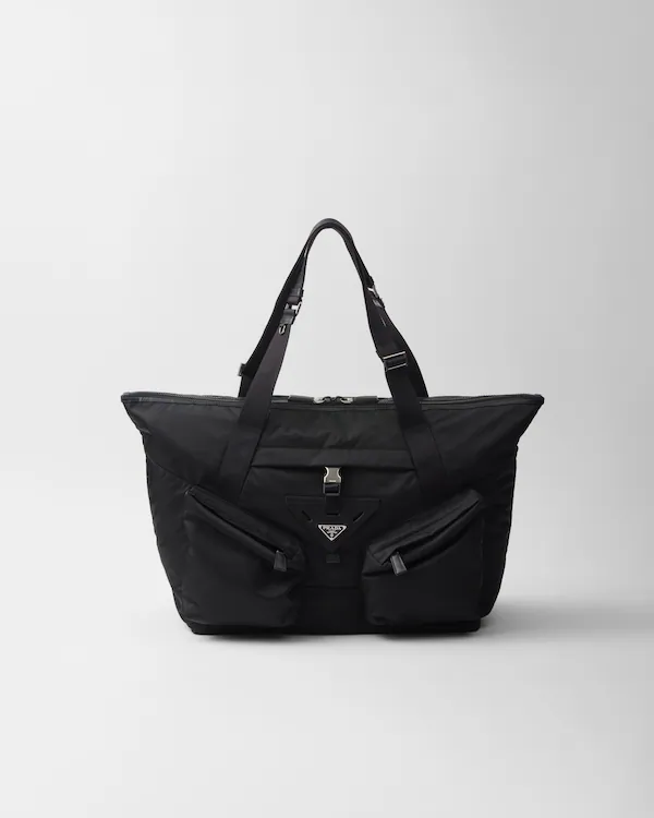 Borsa da viaggio in Re-Nylon e pelle