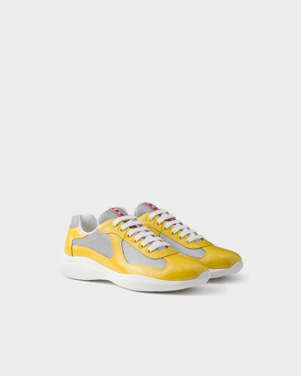 Sneakers Prada America's Cup in pelle lucida e tessuto tecnico