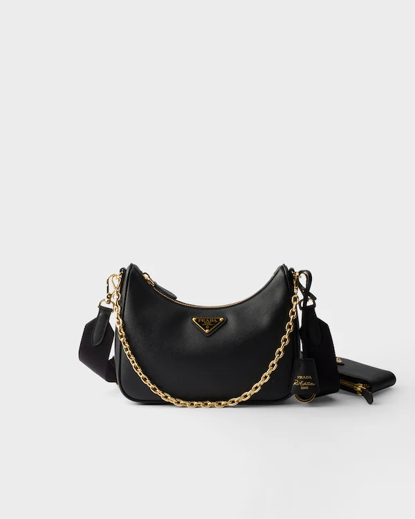 Borsa in pelle Saffiano Prada Re-Edition 2005