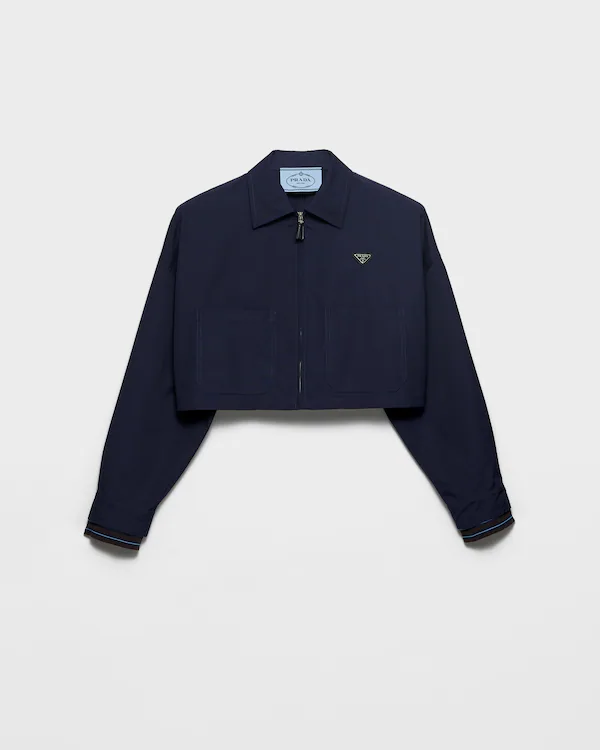 Giacca blouson in popeline Giacca blouson in popeline