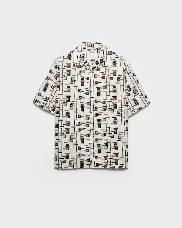 Camicia in cotone con stampa