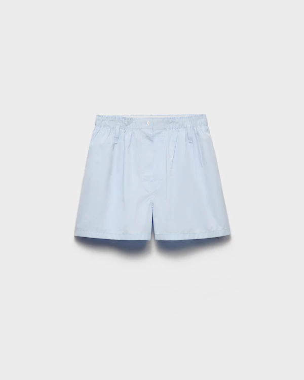 Pantaloncini in popeline di cotone