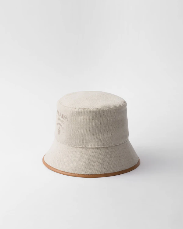 Cappello da borsa in misto lino
