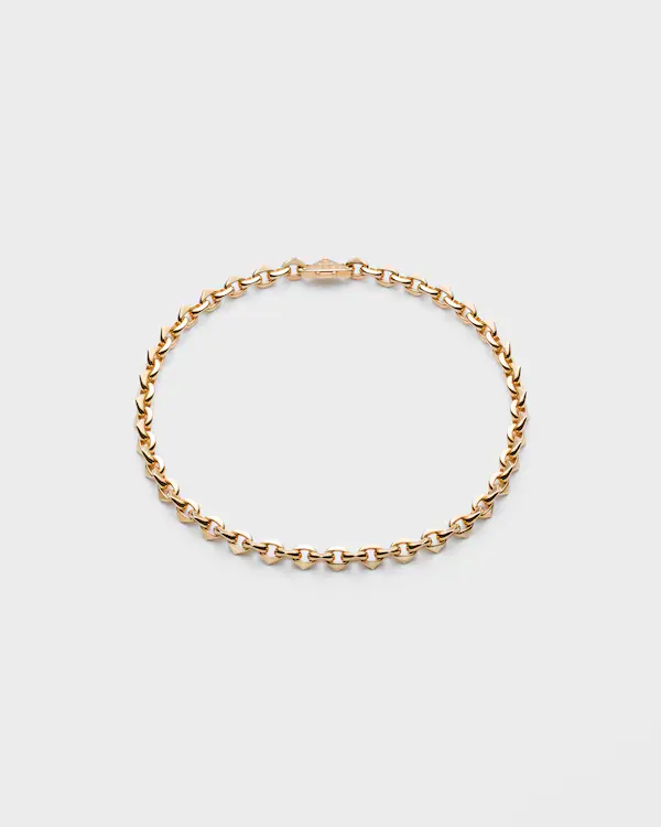 Collana in catena d'oro eterno - oro giallo
