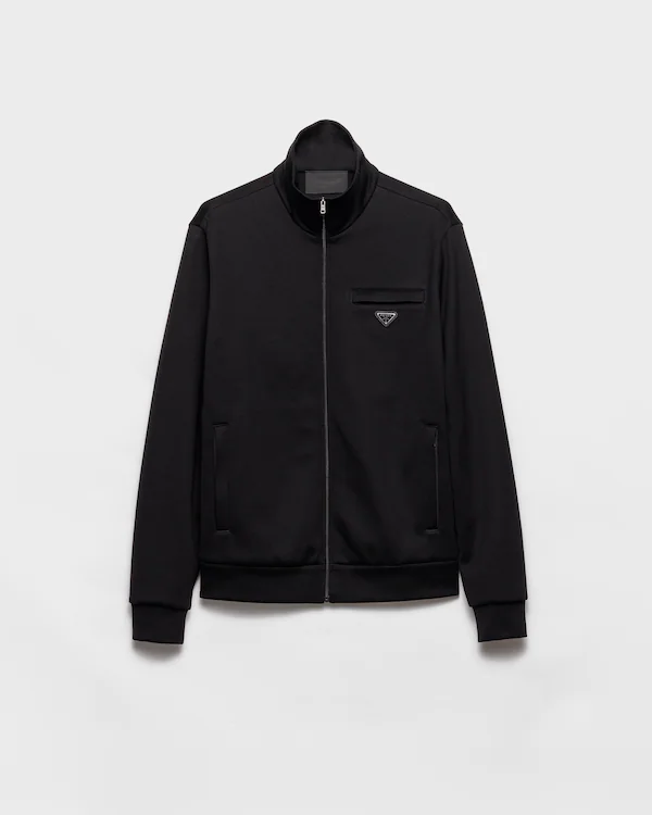 Giacca blouson in cotone tecnico
