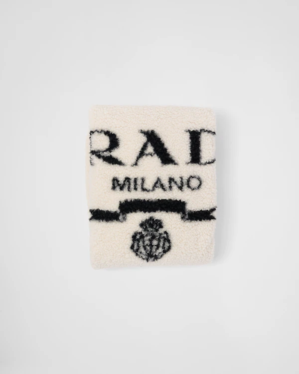 Coperta in cashmere e lana con effetto pelliccia