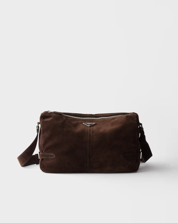 Borsa a tracolla in suede