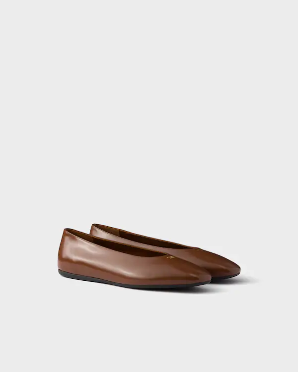 Ballerine in pelle spazzolata