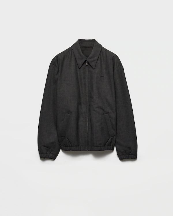Giacca blouson in lana
