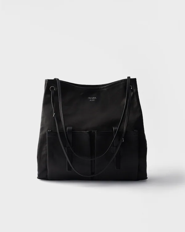 Borsa in pelle grande Prada Route
