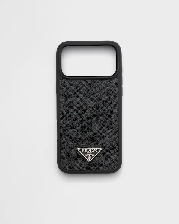 Custodia in pelle Saffiano per iPhone 17 Pro Max