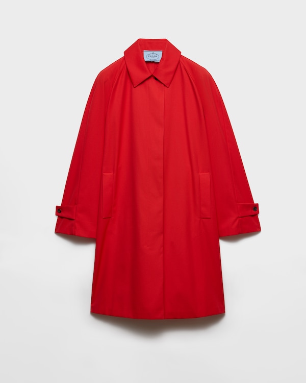 Cappotto in gabardine a doppio petto