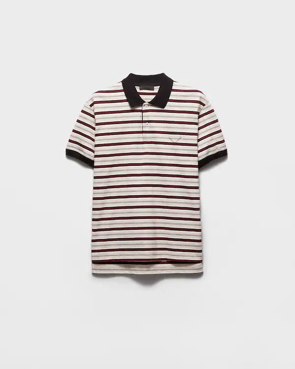Maglietta polo in cotone a maniche corte