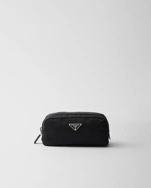 Portacarte Re-Nylon e pelle Saffiano