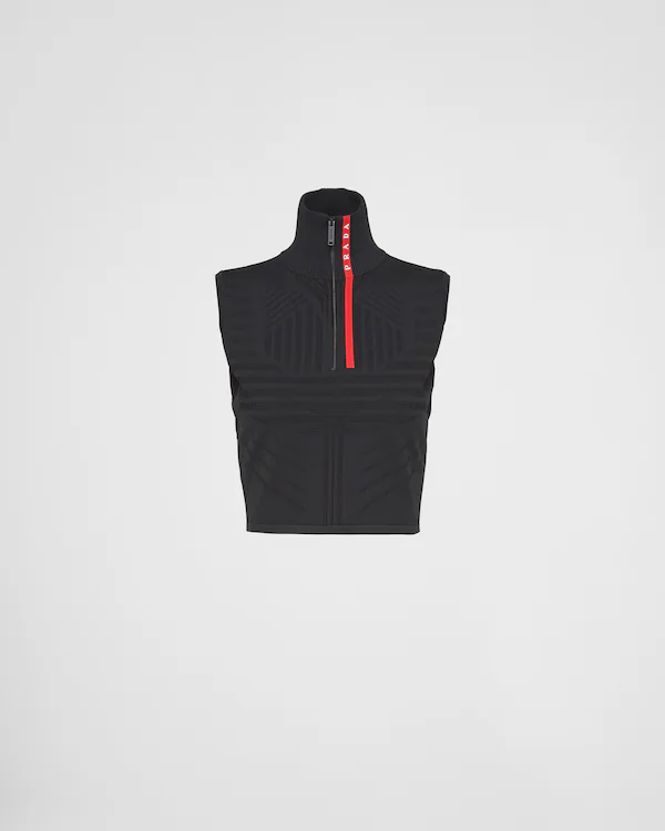Top senza maniche in piqué Tech Rec Re-Nylon