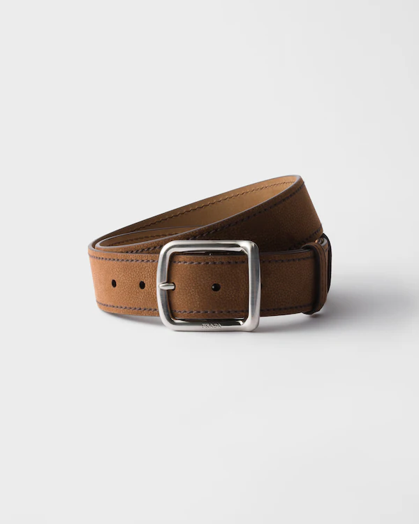 Cinturón in pelle nubuck