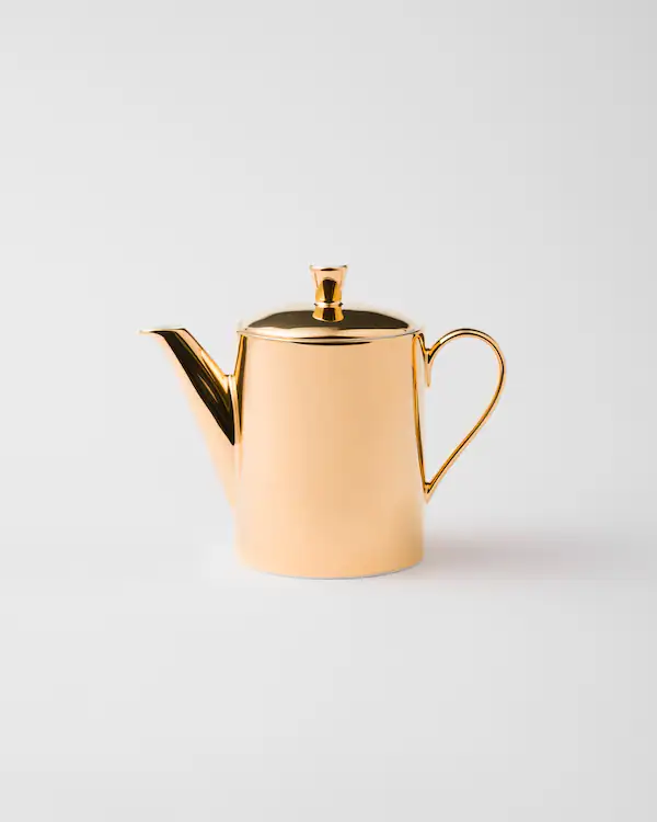 Pentola per caffè in porcellana - Oro massiccio