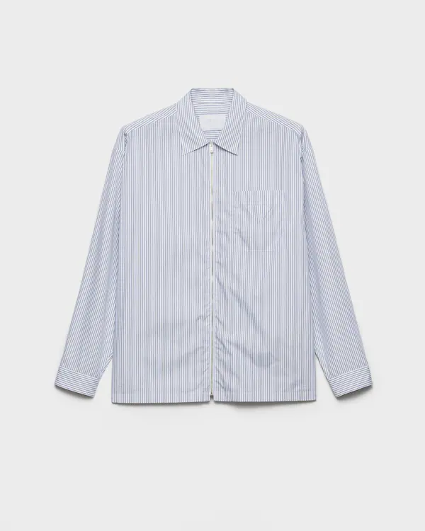 Camicia in cotone con cerniera Camicia in cotone con cerniera