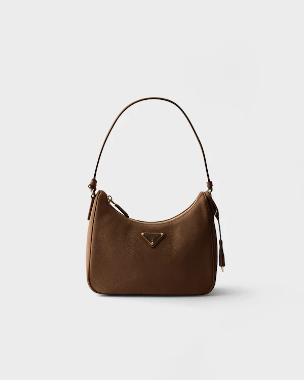 Borsa mini in nubuck e pelle Saffiano Prada Re-Edition 2005
